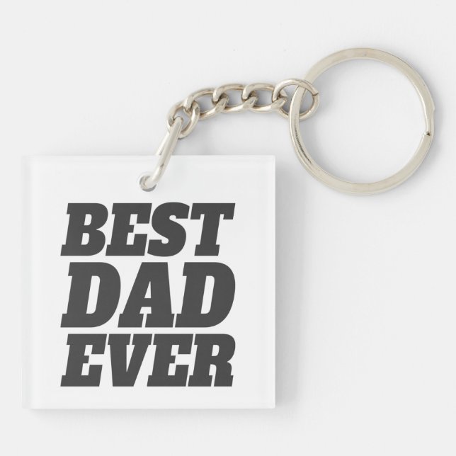 Llavero El mejor día del padre nunca antes | Keychain (Atrás)