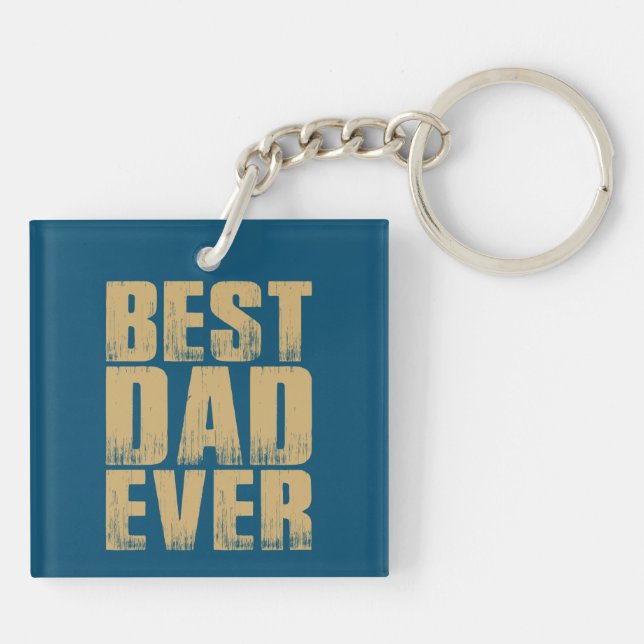 Llavero El mejor día del padre nunca antes | Keychain (Atrás)