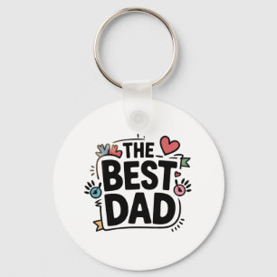 Llavero El mejor diseño de texto para papá