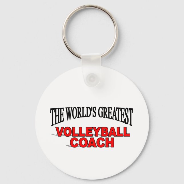 Llavero El mejor entrenador de voleibol del mundo (Anverso)