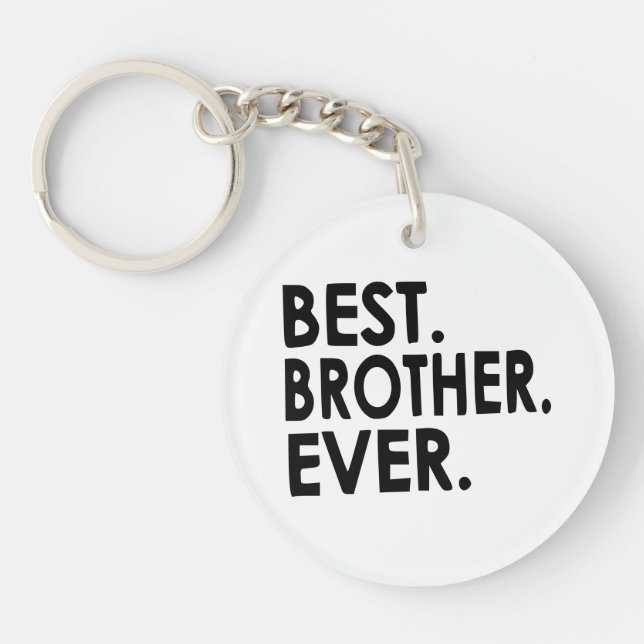 Llavero El mejor hermano camisas, hermanos (Frente)