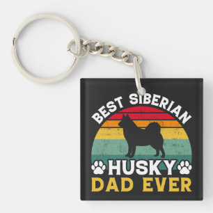 Llavero El mejor Husky Husky Padre Siberiano, tributo al D