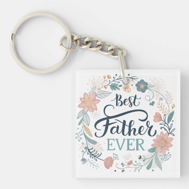 Llavero el mejor padre de todos los tiempos, encantadoras  (Frente)