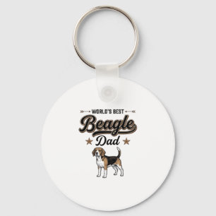 Llavero El Mejor Papá Beagle del Mundo Perro Vintage