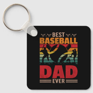 Llavero El mejor papá de béisbol de la historia