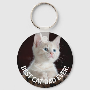 Llavero El Mejor Papá de Gatos Personalizado Jamás,