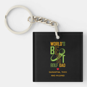 Llavero El mejor papá de golf del mundo Regalos de papá