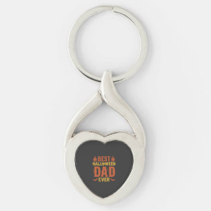Llavero El mejor papá de Halloween jamás diseño vintage de
