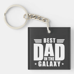 Llavero El mejor papá en la galaxia - Día del padre, cumpl