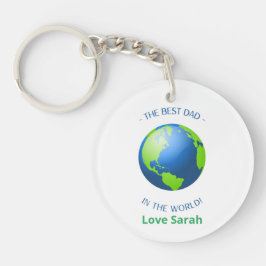 Llavero El mejor papá personalizar del mundo