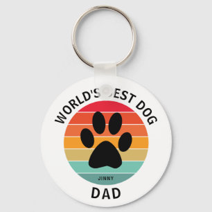 Llavero El mejor Personalizado del mundo de papá perro con