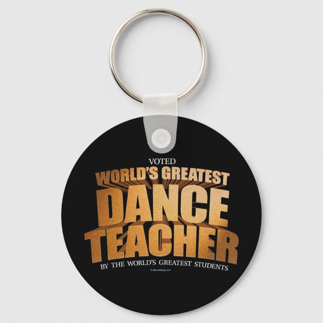 Llavero El mejor profesor de danza del mundo (Anverso)
