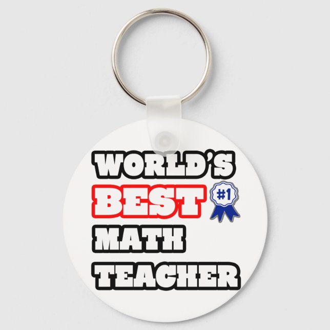 Llavero El mejor profesor de matemáticas del mundo (Anverso)