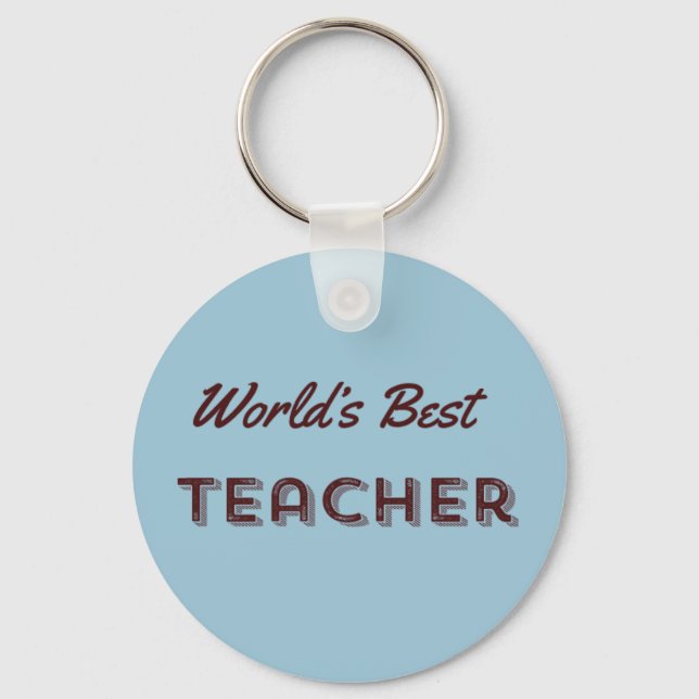 Llavero El mejor profesor del mundo (Anverso)