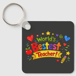 Llavero El Mejor Profesor del Mundo Appreciación al Profes
