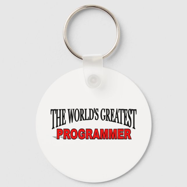 Llavero El mejor programador del mundo (Anverso)