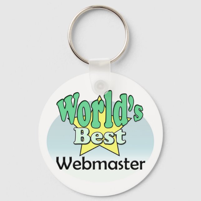 Llavero El mejor webmaster del mundo (Anverso)