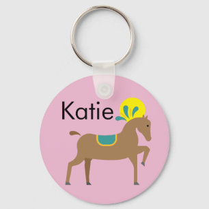 Llavero El monótono caballo personalizado editable del chi