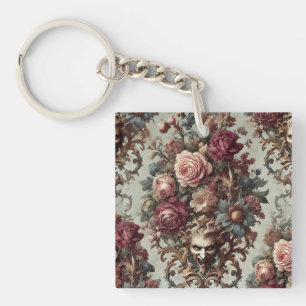Llavero 🌺 El motín al florecimiento - Floral barroca góti
