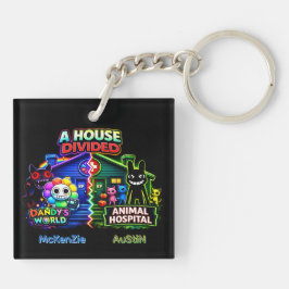 Llavero El mundo de Dandy vs Hospital de Animales Neon