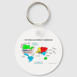 Llavero El mundo según los estadounidenses