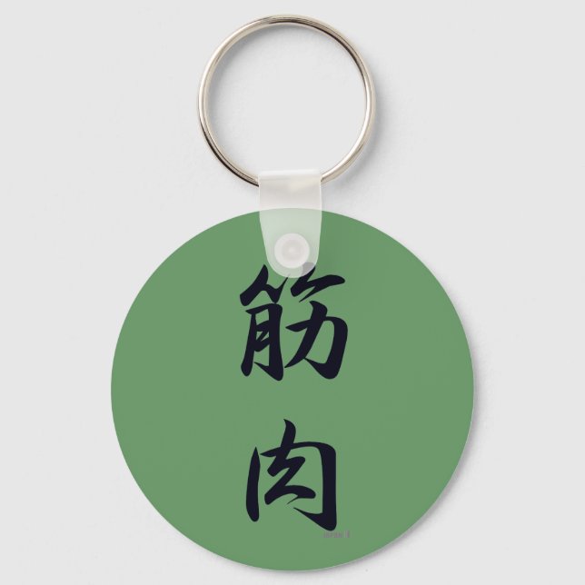 Llavero el músculo negro (Anverso)