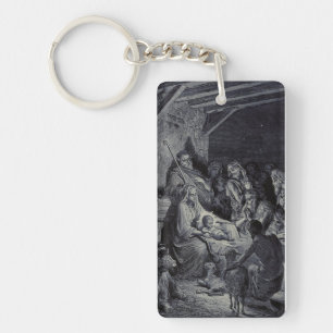 Llavero El Nacimiento de Gustave Doré Tinta Victoriana Pre
