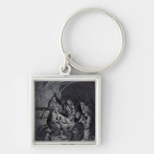 Llavero El Nacimiento de Gustave Doré Tinta Victoriana Pre