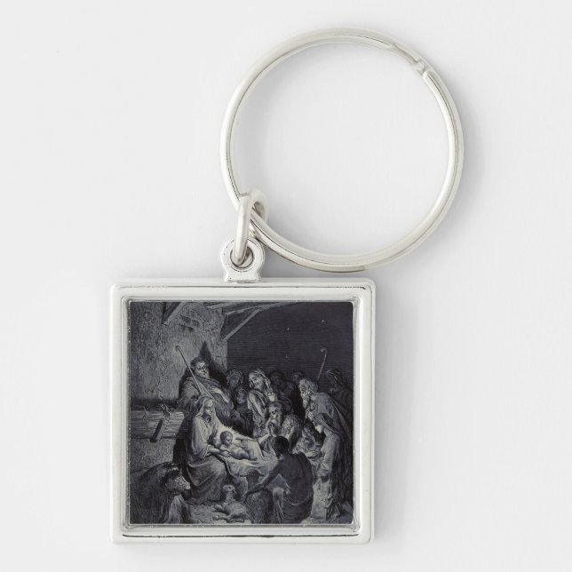 Llavero El Nacimiento de Gustave Doré Tinta Victoriana Pre (Frente)