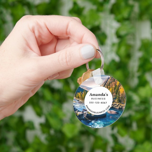 Llavero El negocio fotográfico de ríos y montañas (Mano)