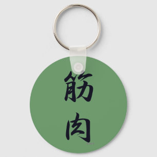 Llavero el negro del músculo