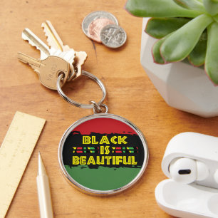 Llavero El negro elegante es un anillo de claves bello,