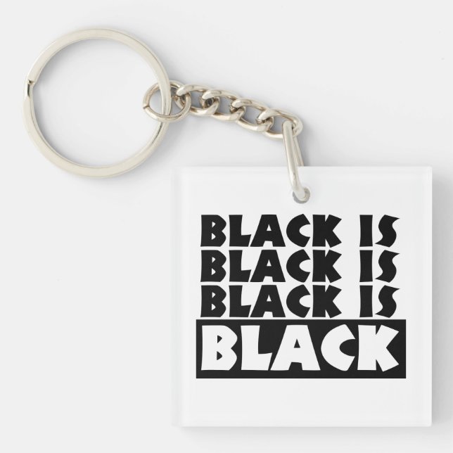 Llavero El negro es negro (Frente)
