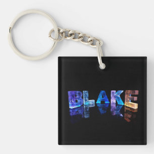 Llavero El nombre Blake en las luces 3D