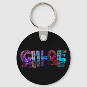 Llavero El nombre brillante de Chloe en las luces 3D