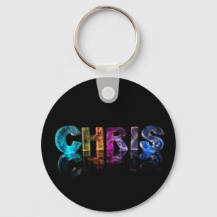 Llavero El nombre de Chris en luces 3D