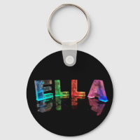 El nombre Ella en luces 3D (Fotografía)