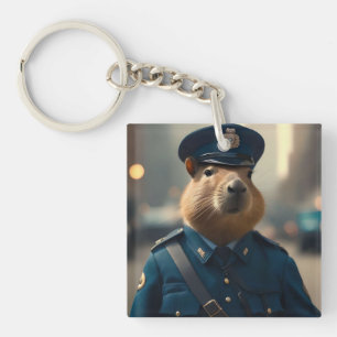 Llavero El oficial Capybara: Manteniendo la paz,