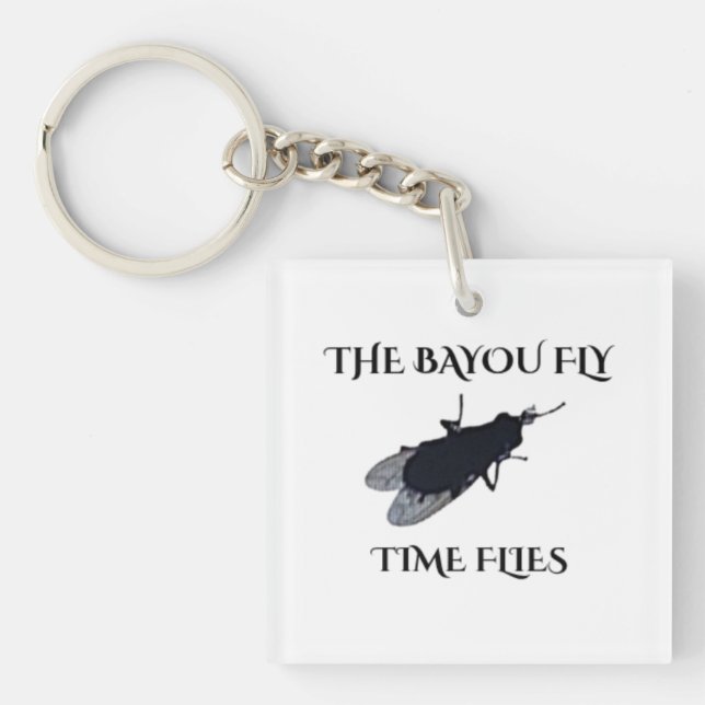 Llavero El Original Bayou Fly  El Tiempo Vuela (Frente)