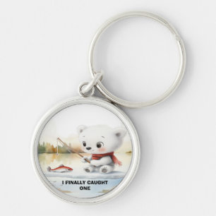 Llavero El Oso Pequeño Finalmente Ha Aterrizado Un Pescado