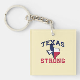 Llavero El País Patriota Texas Fuerte Keychain Acrílico