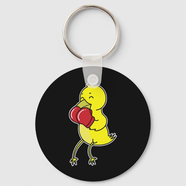 Llavero El pájaro hace boxeo  (Anverso)