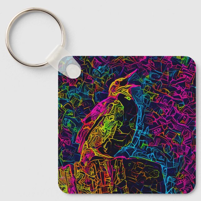 Llavero El pájaro solitario 3 (Anverso)