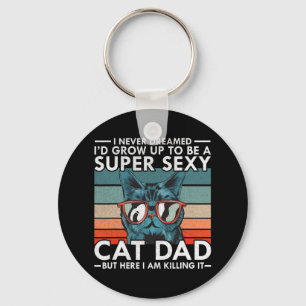 Llavero El papá del gato que nunca soñé yo y#; d crecí par