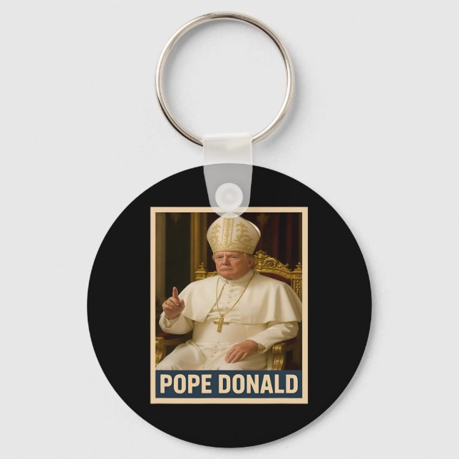 Llavero El Papa Donald Trump (Anverso)