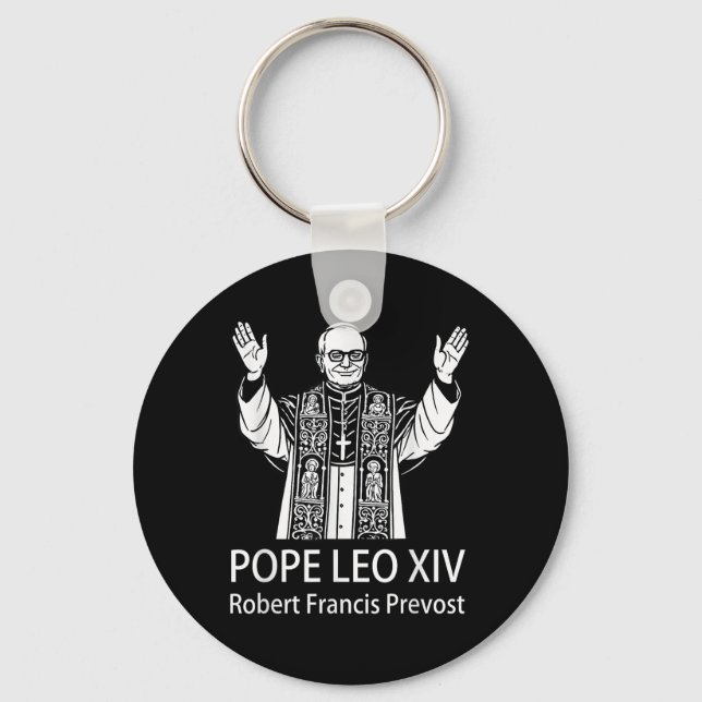 Llavero El Papa Leo Xiv Robert Francis Prevost (Anverso)