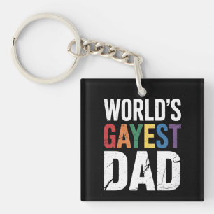 Llavero El papá más gay del mundo LGBTQ Orgullo gay Aliado
