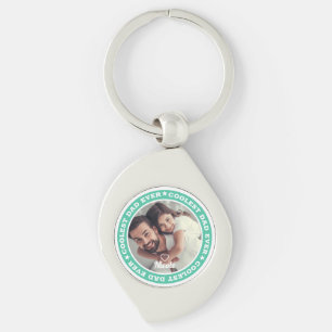 Llavero El papá más genial jamás Foto personalizada modern