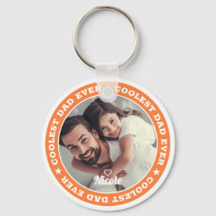 Llavero El papá más genial jamás Foto personalizada modern