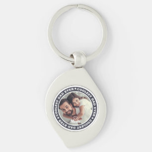 Llavero El papá más genial jamás Foto personalizada modern